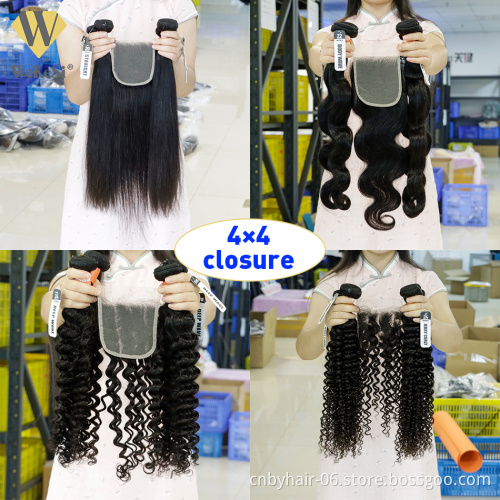 Body Wave Bundles With Closure,Wholesale Virgin Brazilian Human Hair Bundles,Mink Brazilian Virgin Hair Bundles With Closure